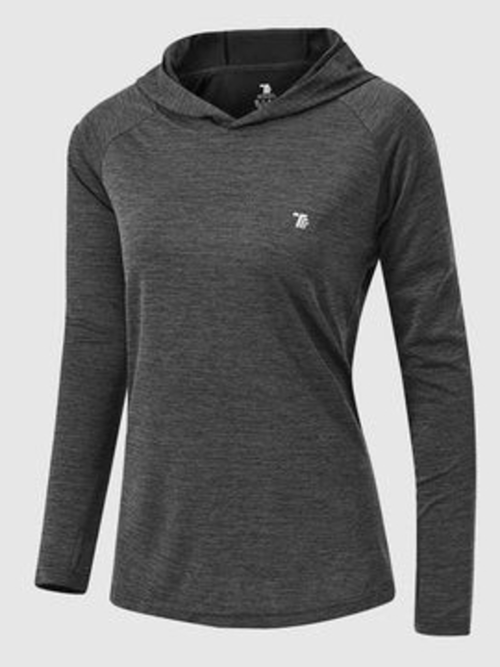 Women's Charcoal Performance Hooded Pullover